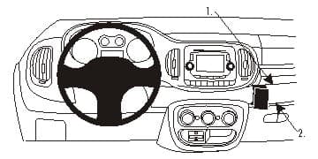 ProClip Fiat 500 L 2013-2022 Ugaono kačenje ONLY for PopStar slika 6