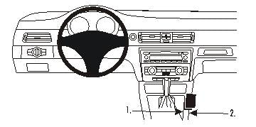 ProClip BMW 3-ser. E90 2005-2012 Kačenje na konzolu