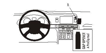 ProClip Audi S6 2004-2009 Ugaono kačenje, Visoko