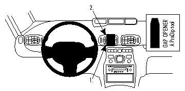 ProClip Citroen C3 Picasso 2009-2018 Centralno kačenje