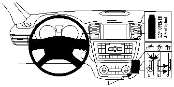 ProClip Mercedes Benz ML Class 2012-2015 Ugaono kačenje