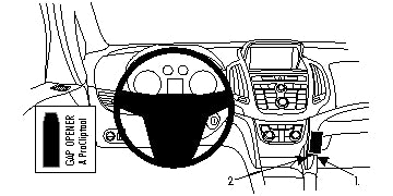 ProClip Opel Zafira C 2012-2019 Ugaono kačenje